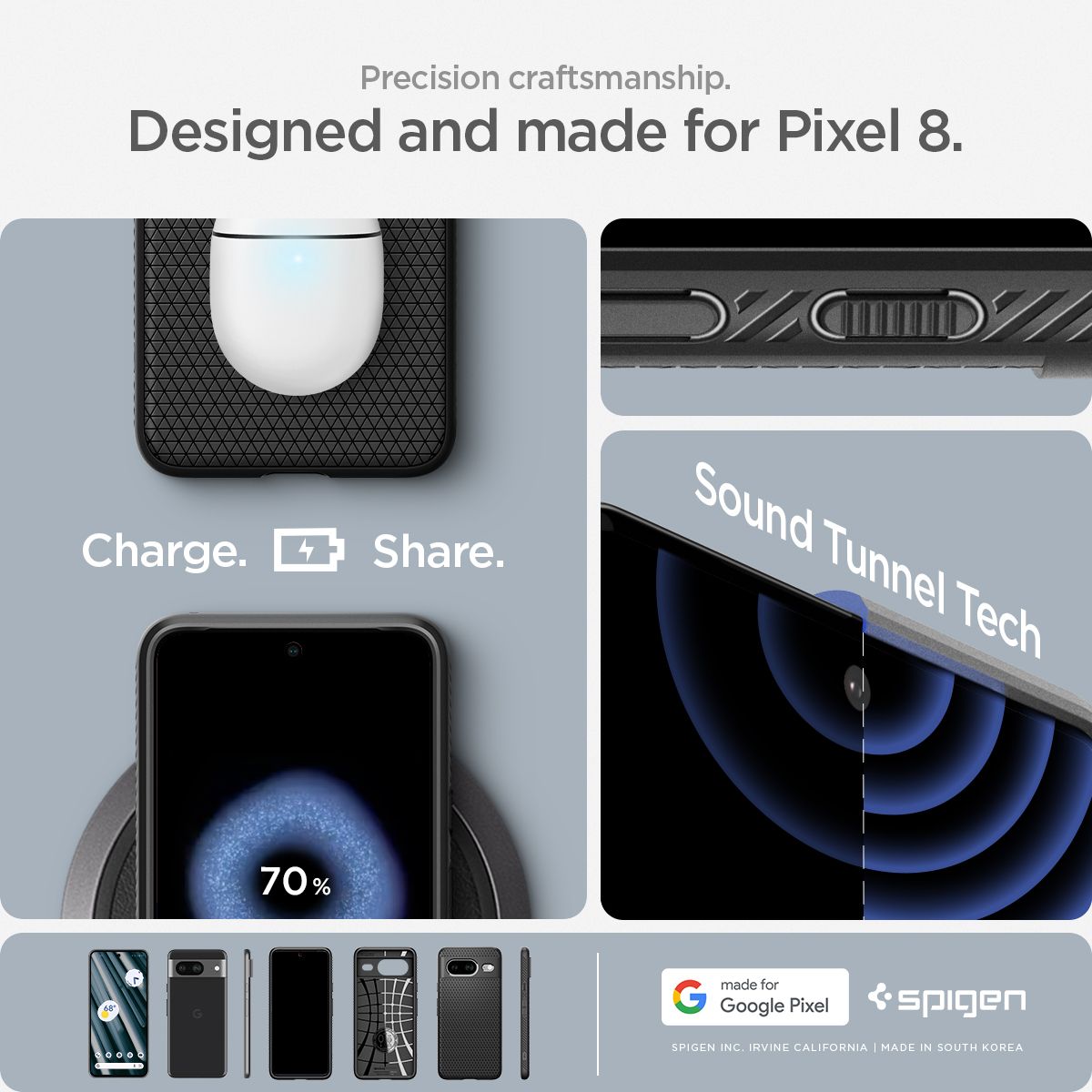Google Pixel 8 Case Liquid Air Spigen 2